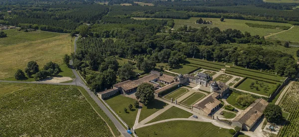 Frankrike Slottet Malle Gironde Sauternes Bordeaux Vingård Frankrike — Stockfoto