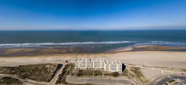 Soulac Sur Mer Francia Octubre 2018 Construyendo Señal Las Dunas — Foto de Stock