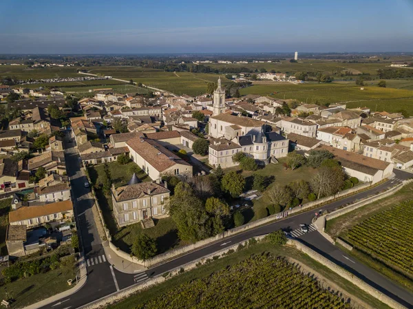 Saint Estèphe Som Ligger Längs Vinrutten Saint Estèphe Regionen Bordeaux — Stockfoto