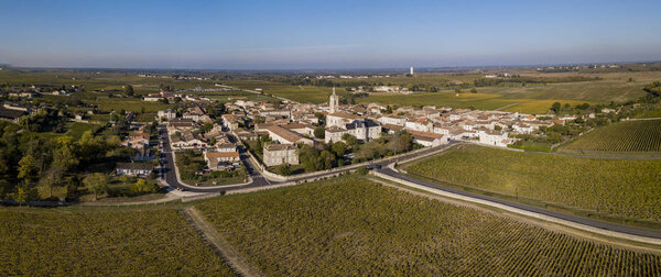 Saint Estephe village, situated along the wine route of Saint Estephe in the Bordeaux region of France, Europe