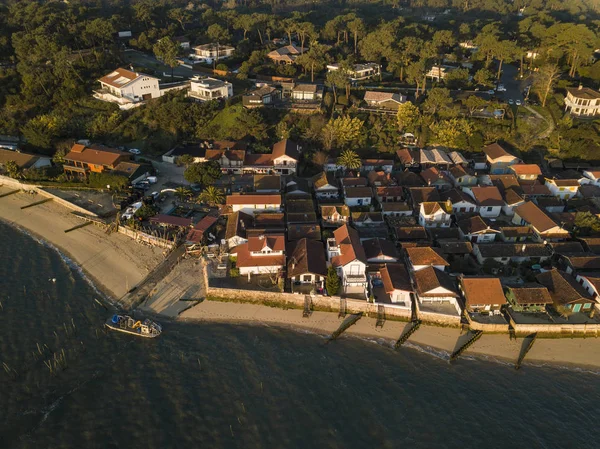 Cap Ferret Baie Arcachon Gironde France Village Huîtres Herbe — Photo