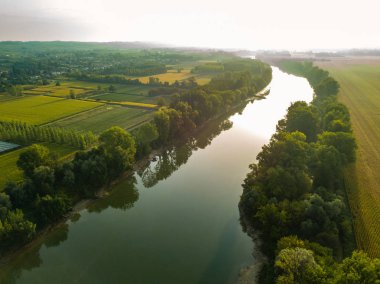 Garonne Nehri, Kırsal Bölge, Çevre, Saint Pierre D 'Aurillac, Gironde, New Aquitaine, Fransa