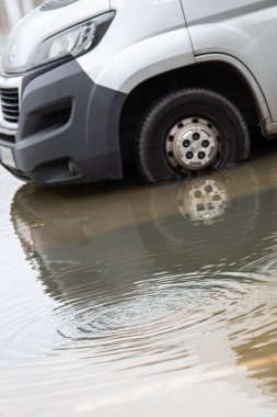 LANGOIRAN, LANGOIRA KUŞAĞI 'NIN Akışı, GARONNE Nehrinden Suyun Yükselişi, Mart 2020, Çukur ÇAkışı