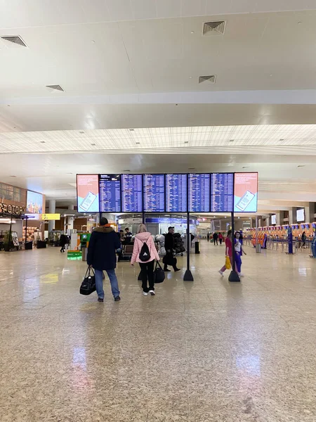 Moskau Russland Februar 2020 Internationales Terminal Des Flughafens Scheremetjewo Korridore — Stockfoto