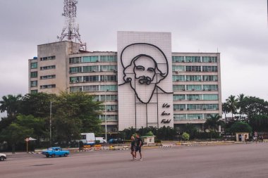 Havana, Küba, Şubat 2020: Havana Devrim Meydanı