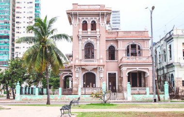 Havana, Küba, Şubat 2020: Havana 'da bir uyku alanı