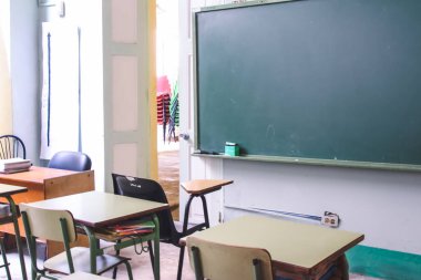 Havana, Küba, Şubat 2020: Afrika Kültür Müzesi binasında bir okul sınıfı