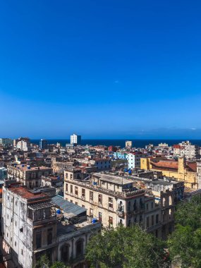 Şehir manzarası: Havana Central Park Oteli 'nin çatısından manzara