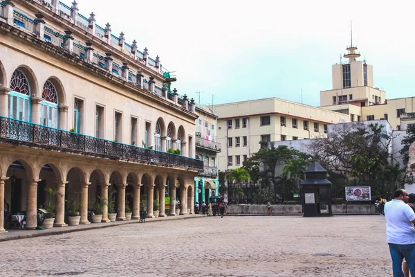 Habana Cuba Febrero 2020 Plaza Junto Capilla Templet — Foto de Stock