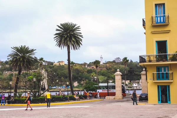 Havana Cuba Fevereiro 2020 Praça Lado Capela Templet — Fotografia de Stock