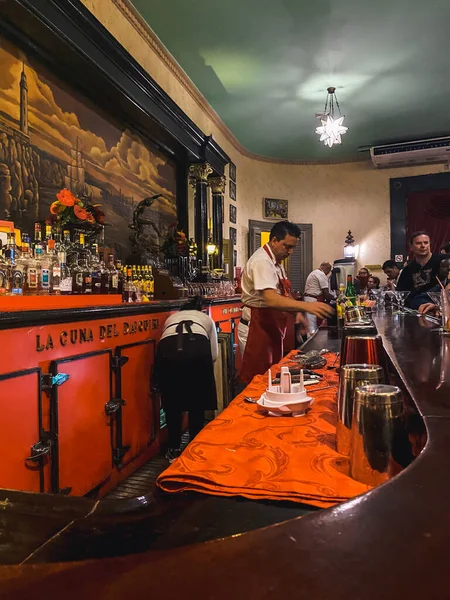 Havane Cuba Février 2020 Intérieur Café Floredita — Photo