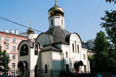 Moskova, Rusya, 28 Temmuz 2020: Moskova 'daki Kutsal Kraliyet Şehitleri Ortodoks Kilisesi