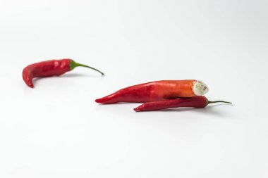 kalıp ile çirkin kırmızı sıcak biber biber