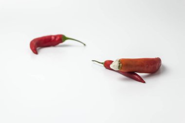 kalıp ile çirkin kırmızı sıcak biber biber