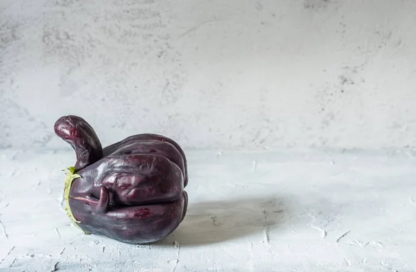 Trendy ugly organic eggplant