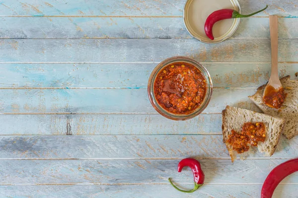 Geleneksel Fas sağlıklı baharatlı harissa