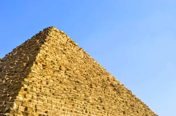 De grote piramide van Gizeh in Egypte Cairo met Sphinx en kameel — Stockfoto