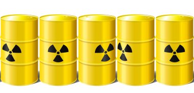 kesintisiz satır gerçekçi endüstriyel metal varil radyasyon ile