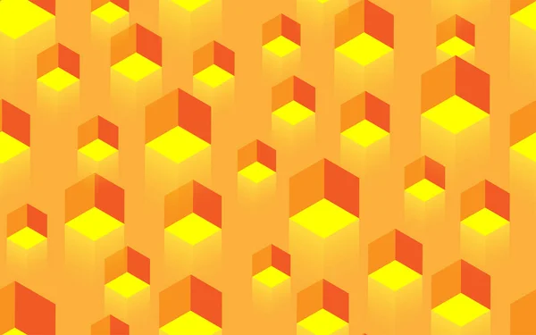 ボリュームと光を持つ創造的なシームレスな黄色のテクスチャの背景 — ストックベクタ