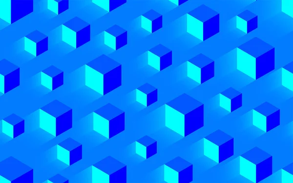ボリュームと光を持つ創造的なシームレスな青いテクスチャの背景 — ストックベクタ