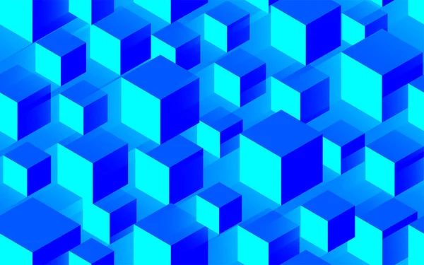 Kreative nahtlose blaue Textur Hintergrund mit Volumen und Licht — Stockvektor