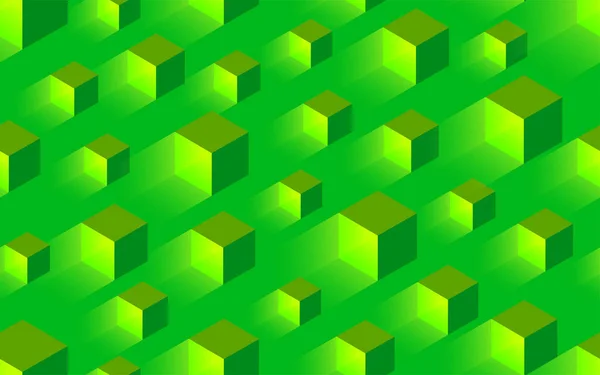 Kreativní hladké zelené pozadí textury s objemem a světlem — Stockový vektor