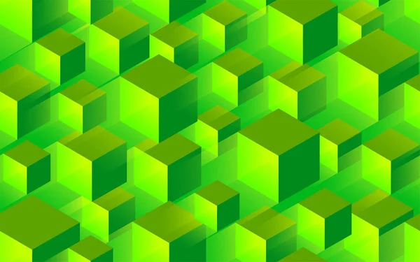 Fondo creativo textura verde sin costuras con volumen y luz — Vector de stock