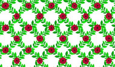 çiçekler ve yapraklar ile sorunsuz doku arka plan