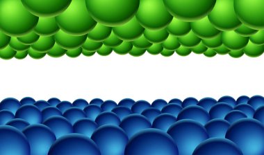 Toplar perspektifte soyut arkaplan