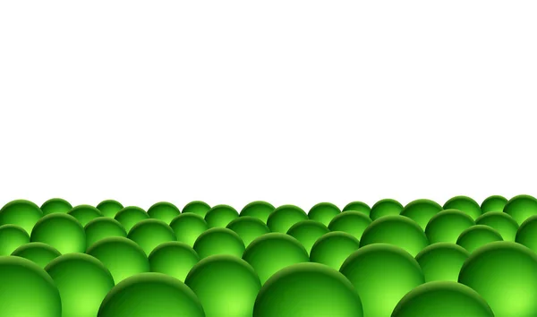 Fond abstrait avec des boules en perspective — Image vectorielle
