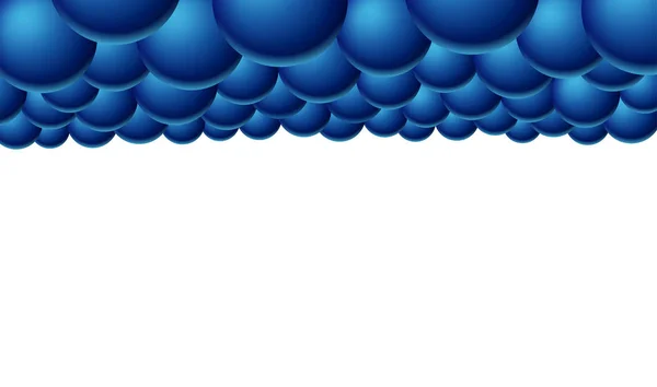Fond abstrait avec des boules en perspective — Image vectorielle