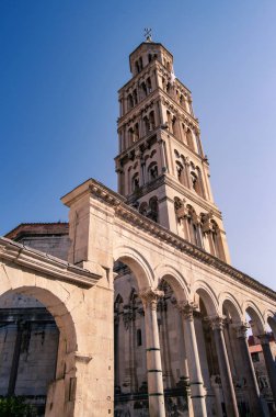 Eski Şehir Split içinde kule. Hırvatistan