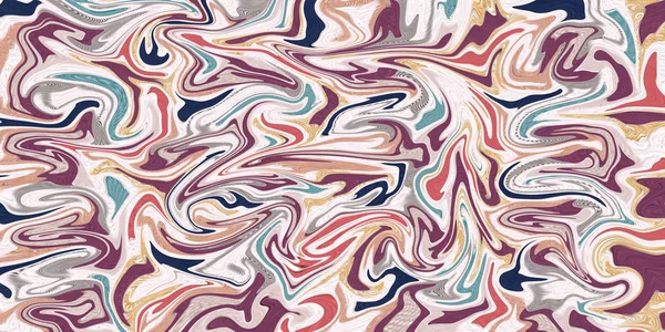 Красочные Волны Жидкой Краски Текстуры Фона — стоковое фото