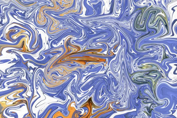カラフルな波液体塗料のテクスチャ背景 — ストック写真