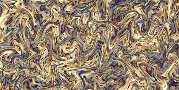 抽象五颜六色的波液体油漆纹理 — 图库照片