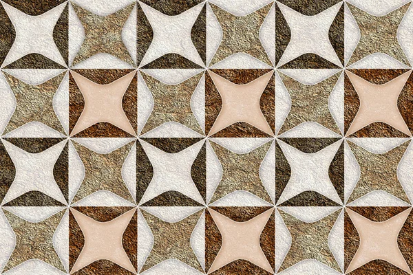 大理石の質感の壁と床の装飾的なタイルデザインパターンテクスチャの背景 — ストック写真