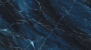 Doğal desenli koyu mavi mermer arkaplan