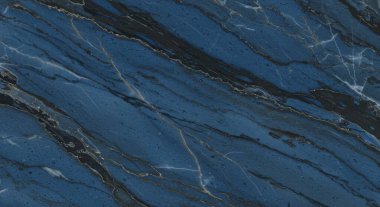 Yüksek çözünürlük için doğal desenli koyu mavi mermer arkaplan