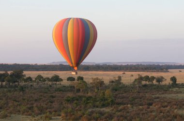 Güzel arka plan üzerinde büyük renkli balon