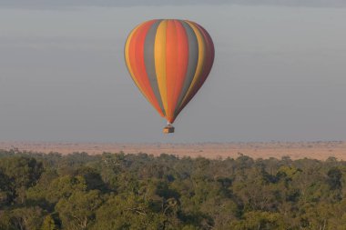 Güzel arka plan üzerinde büyük renkli balon
