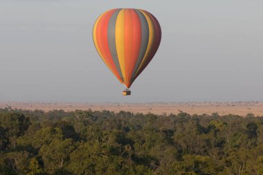 Güzel arka plan üzerinde büyük renkli balon