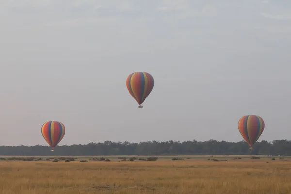 Duże Kolorowe Balony Tle Pięknej — Zdjęcie stockowe