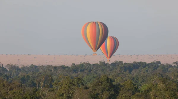 Duże Kolorowe Balony Tle Pięknej — Zdjęcie stockowe