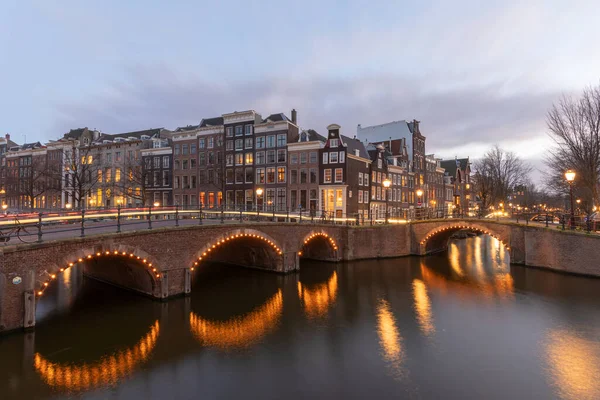 Amsterdam Holland Januari 2019 Dit Het Beeld Van Grachten Van — Stockfoto