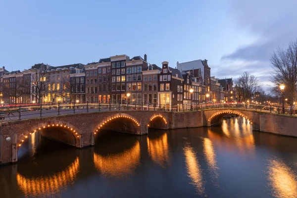 Amsterdam Holland Januari 2019 Dit Het Beeld Van Grachten Van — Stockfoto