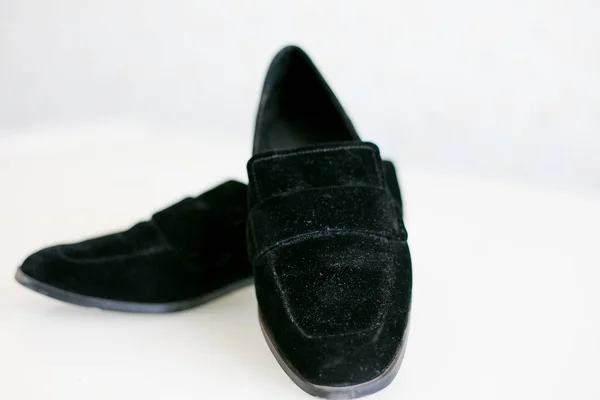 Чорні Жінки Класичне Взуття — стокове фото