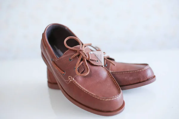 Brown men classic shoes