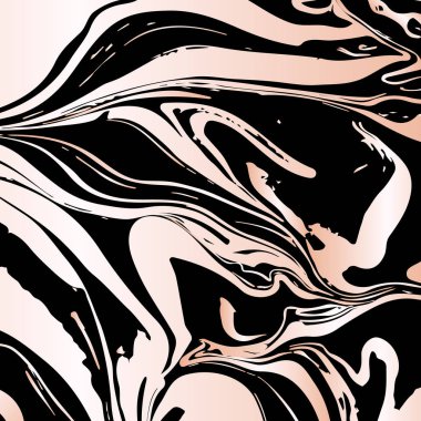 El vektör çizim mürekkep Ebru doku çizilmiş. Siyah ve altın tasarım şablonu parti, davet, web, afiş, Doğum günü, düğün, kartvizit için.