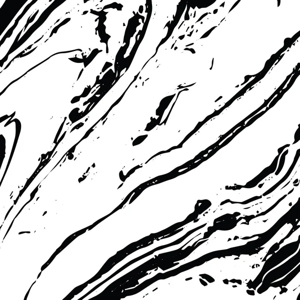 Векторна чорно-біла рідка текстура. Дефіцит акварелі рука намальована ілюстрація мармурування. Грандж текстури фарби . — стоковий вектор