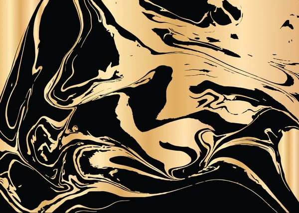 Векторні ілюстрації текстури ручного малювання чорнила. Шаблон чорно-золотого дизайну для вечірки, запрошення, Інтернету, банера, дня народження, весілля, візитки . — стоковий вектор